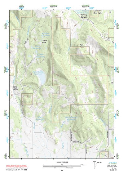 42122NW Page 97 Crater Lake Topo Preview 1