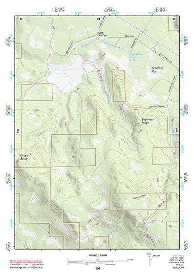 42122NW Page 106 Crater Lake Topo Preview 1