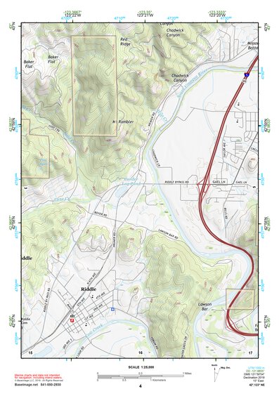 42123NE Page 4 Canyonville Topo Preview 1