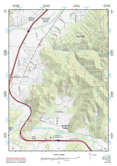 42123NE Page 5 Canyonville Topo Preview 1