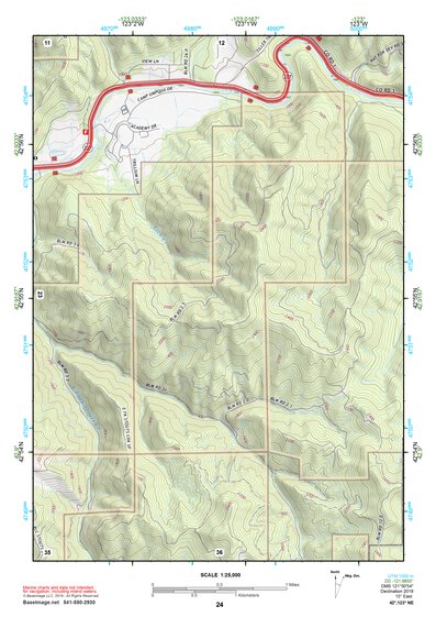 42123NE Page 24 Canyonville Topo Preview 1