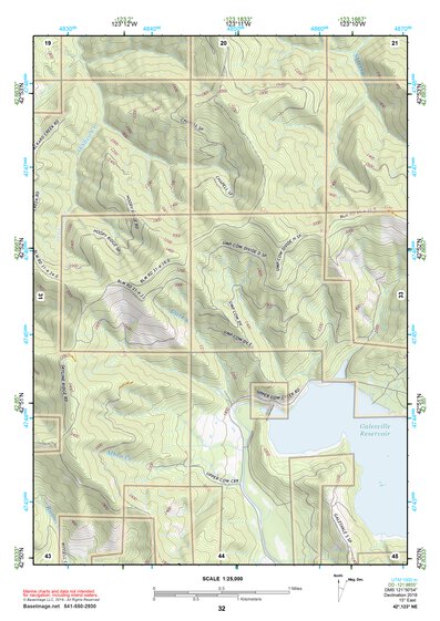 42123NE Page 32 Canyonville Topo Preview 1
