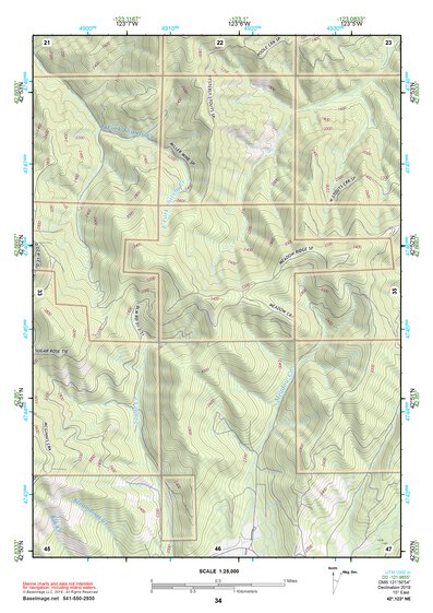 42123NE Page 34 Canyonville Topo Preview 1