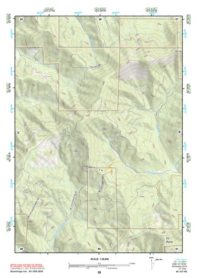 42123NE Page 38 Canyonville Topo Preview 1