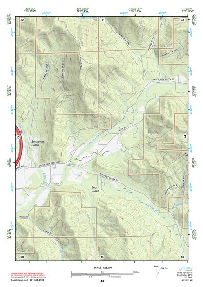 42123NE Page 43 Canyonville Topo Preview 1