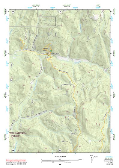 42123NE Page 48 Canyonville Topo Preview 1
