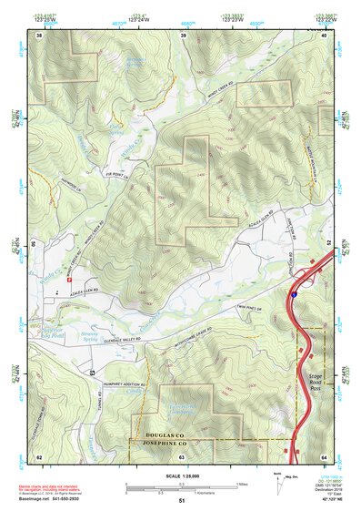 42123NE Page 51 Canyonville Topo Preview 1