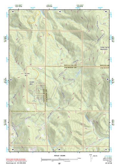 42123NE Page 57 Canyonville Topo Preview 1