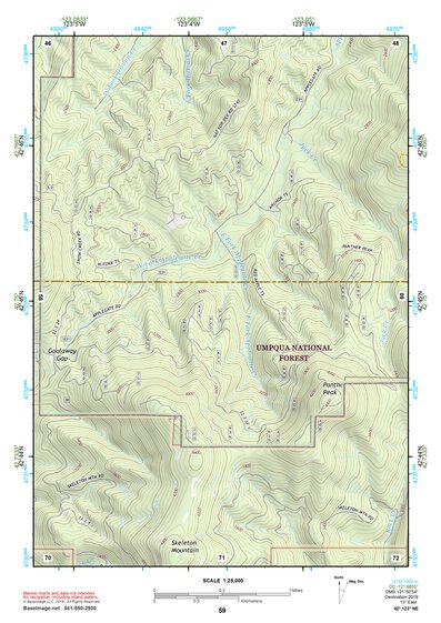 42123NE Page 59 Canyonville Topo Preview 1