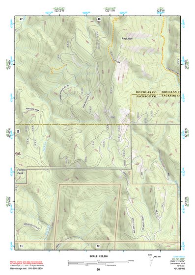 42123NE Page 60 Canyonville Topo Preview 1