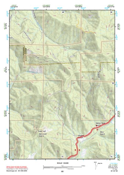 42123NE Page 61 Canyonville Topo Preview 1