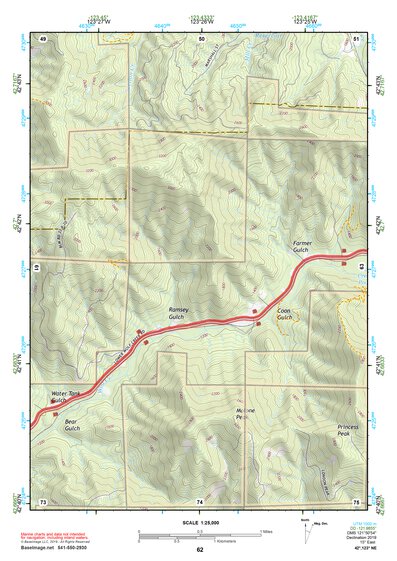 42123NE Page 62 Canyonville Topo Preview 1