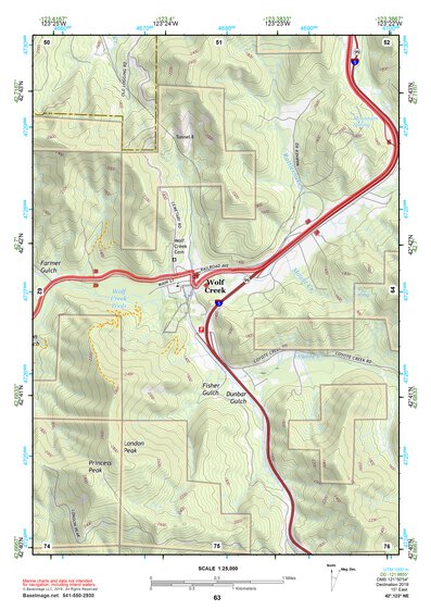 42123NE Page 63 Canyonville Topo Preview 1