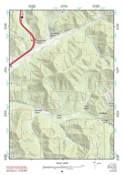 42123NE Page 64 Canyonville Topo Preview 1