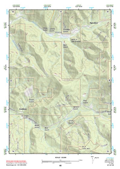 42123NE Page 65 Canyonville Topo Preview 1