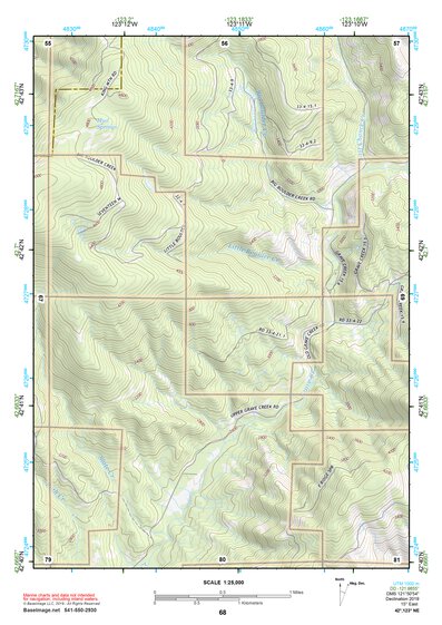 42123NE Page 68 Canyonville Topo Preview 1
