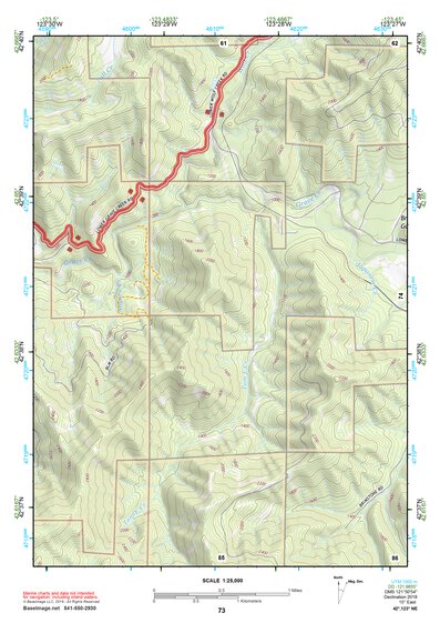 42123NE Page 73 Canyonville Topo Preview 1