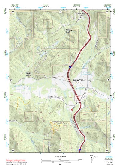 42123NE Page 75 Canyonville Topo Preview 1