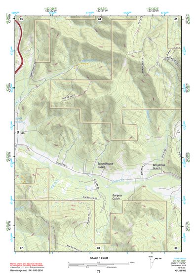 42123NE Page 76 Canyonville Topo Preview 1