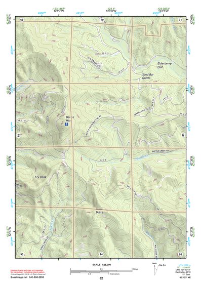 42123NE Page 82 Canyonville Topo Preview 1