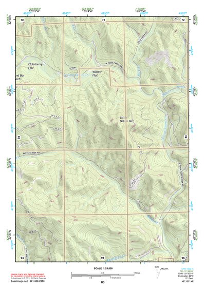 42123NE Page 83 Canyonville Topo Preview 1