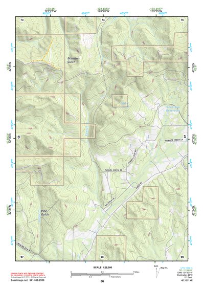 42123NE Page 86 Canyonville Topo Preview 1