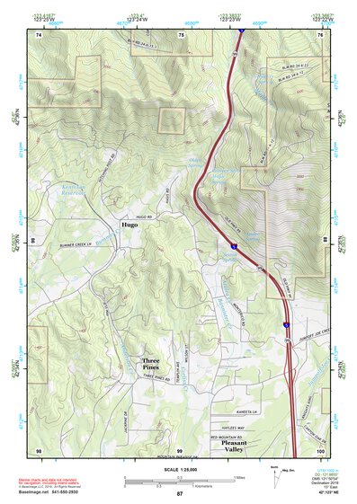 42123NE Page 87 Canyonville Topo Preview 1
