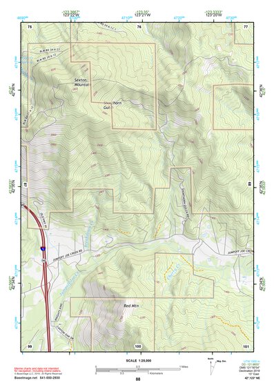 42123NE Page 88 Canyonville Topo Preview 1