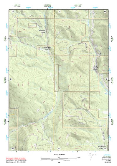 42123NE Page 91 Canyonville Topo Preview 1