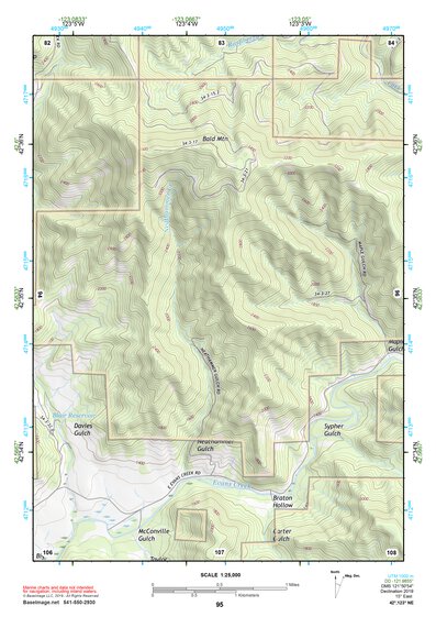 42123NE Page 95 Canyonville Topo Preview 1