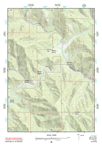 42123NE Page 96 Canyonville Topo Preview 1