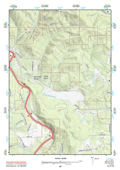 42123NE Page 97 Canyonville Topo Preview 1