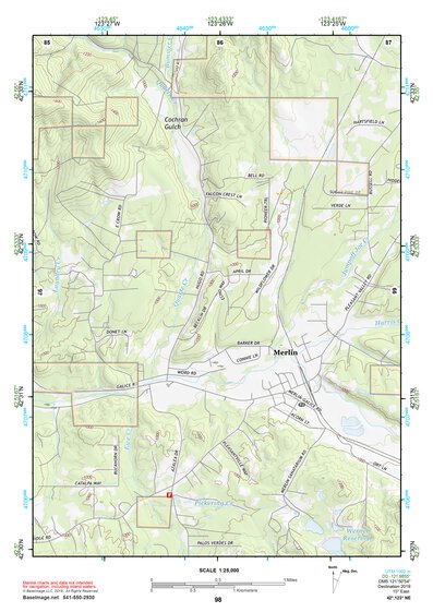 42123NE Page 98 Canyonville Topo Preview 1