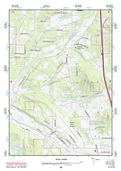42123NE Page 99 Canyonville Topo Preview 1