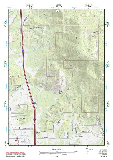 42123NE Page 100 Canyonville Topo Preview 1