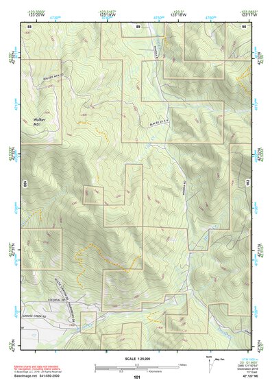 42123NE Page 101 Canyonville Topo Preview 1