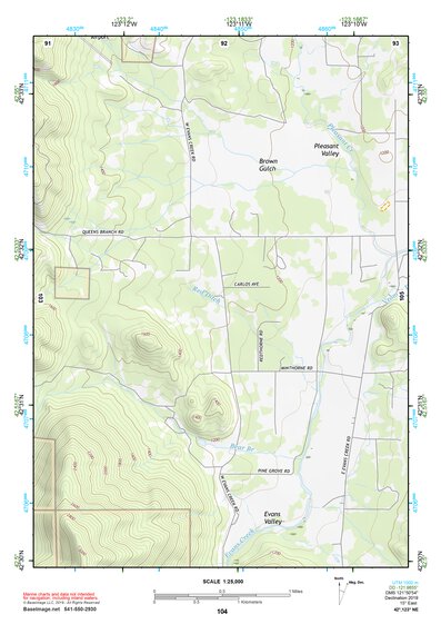 42123NE Page 104 Canyonville Topo Preview 1