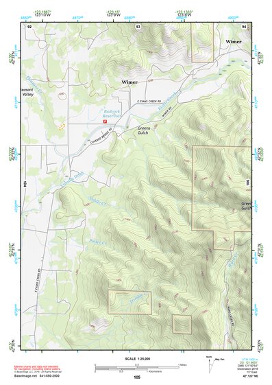 42123NE Page 105 Canyonville Topo Preview 1