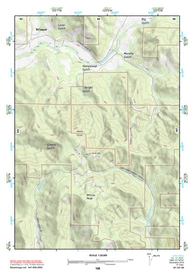 42123NE Page 106 Canyonville Topo Preview 1