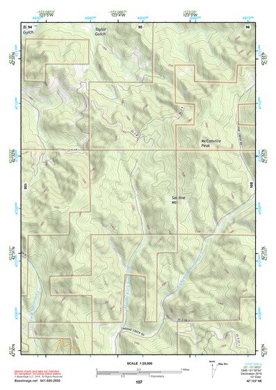 42123NE Page 107 Canyonville Topo Preview 1