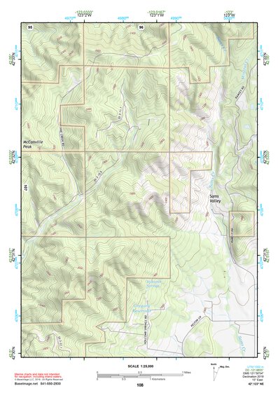 42123NE Page 108 Canyonville Topo Preview 1