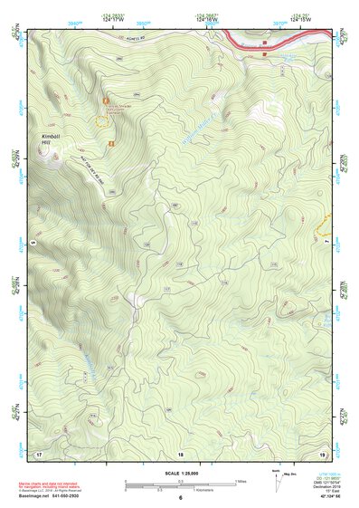 42124SE Page 6 Gold Beach Topo Preview 1