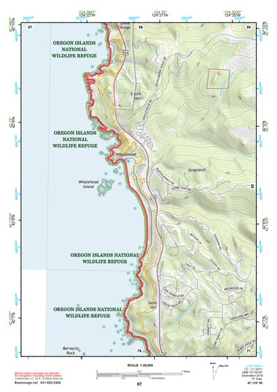 42124SE Page 67 Gold Beach Topo Preview 1