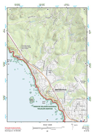 42124SE Page 77 Gold Beach Topo Preview 1