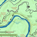 42nd Parallel Blue Heron Trail: Big South Fork digital map