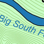 42nd Parallel Blue Heron Trail: Big South Fork digital map