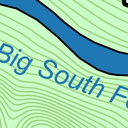42nd Parallel Blue Heron Trail: Big South Fork digital map