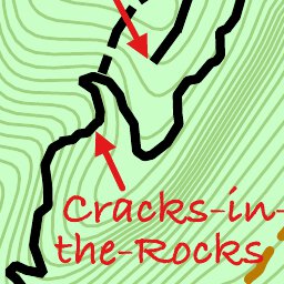 42nd Parallel Blue Heron Trail: Big South Fork digital map