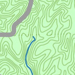 42nd Parallel Dog Slaughter Falls to Bark Camp Creek digital map