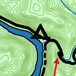 42nd Parallel Dog Slaughter Falls to Bark Camp Creek digital map